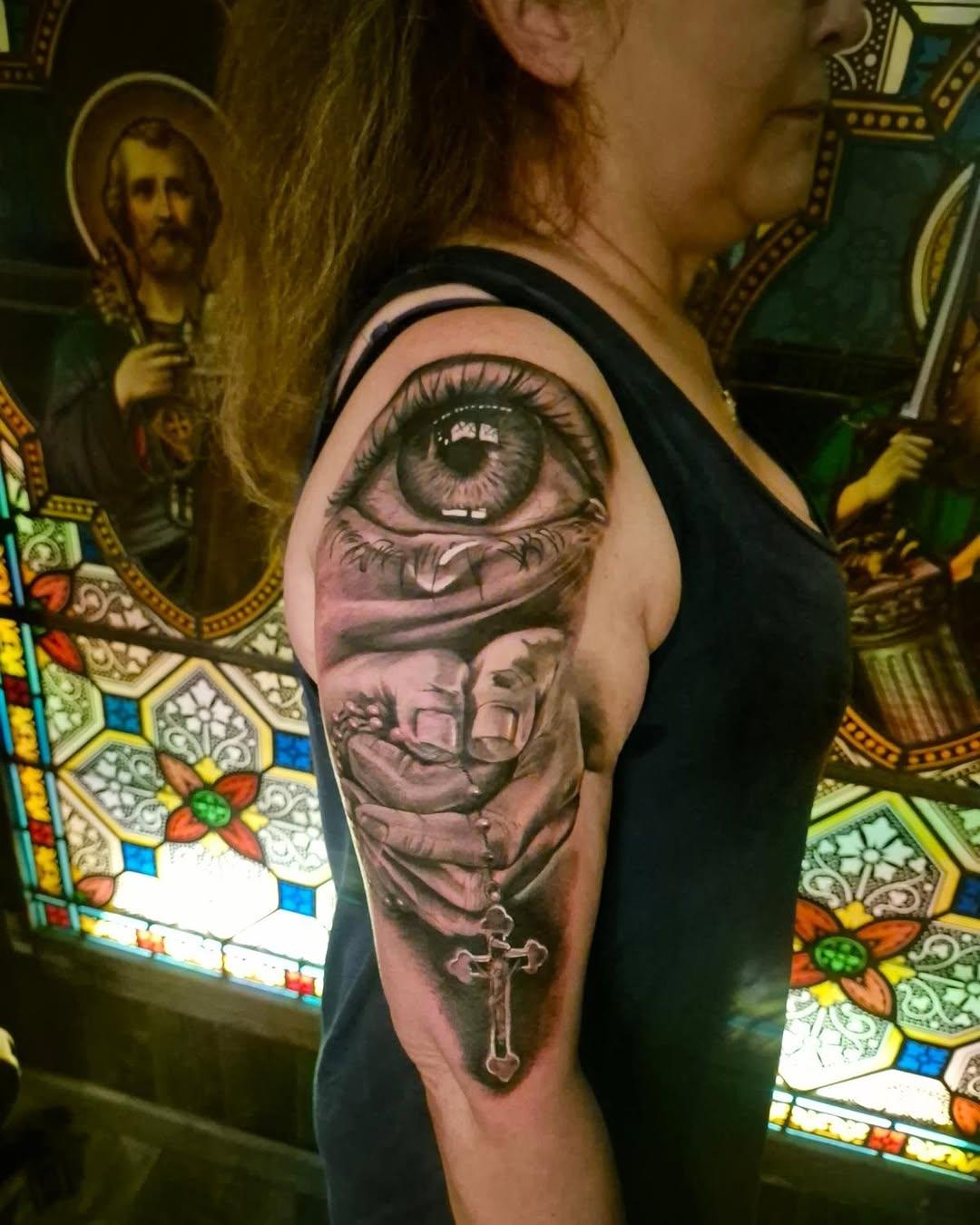 Tatouage Oeil portrait visage — steve.h_tatouages