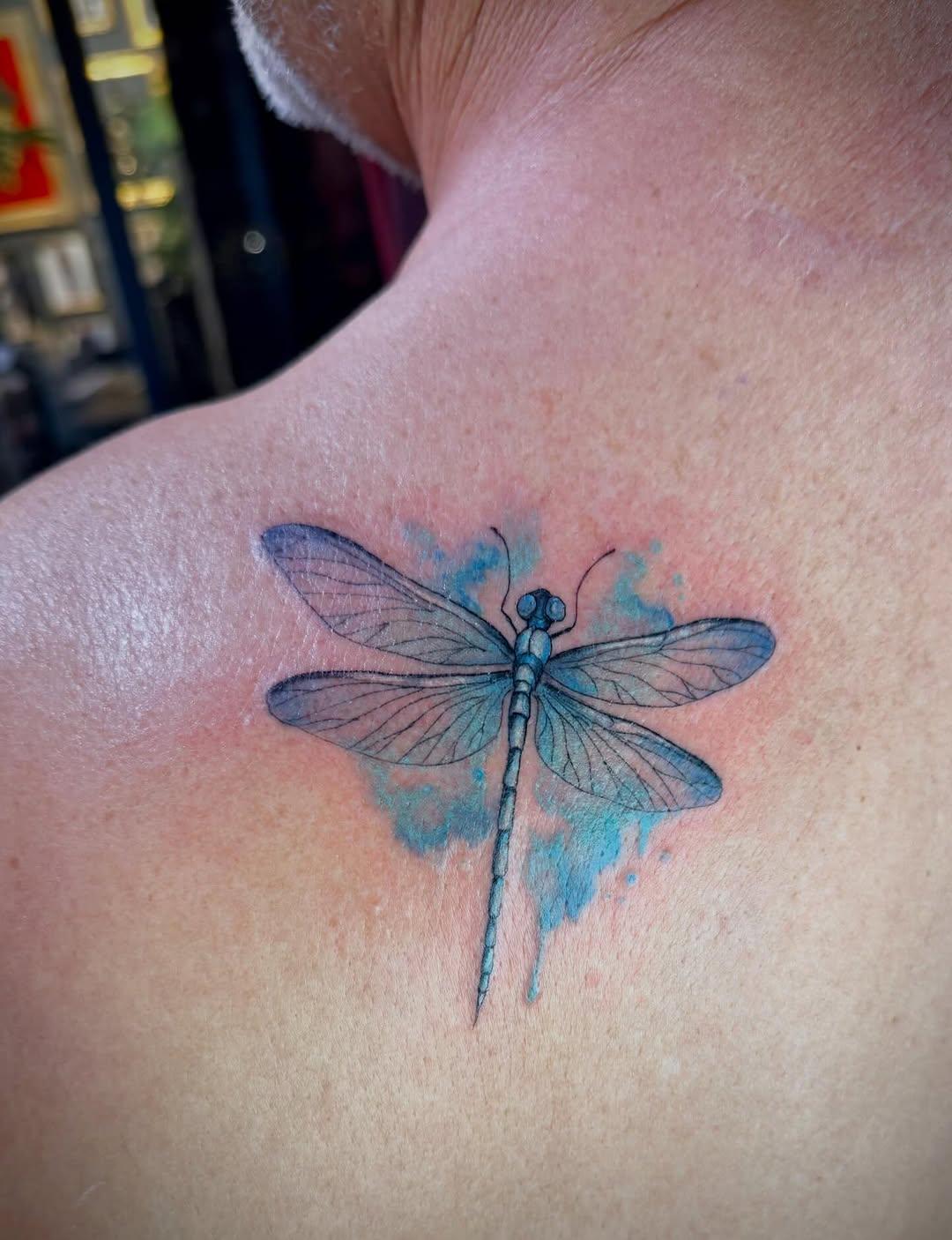 Tatouage créature fantastique ailée — oabysses_tattooshop
