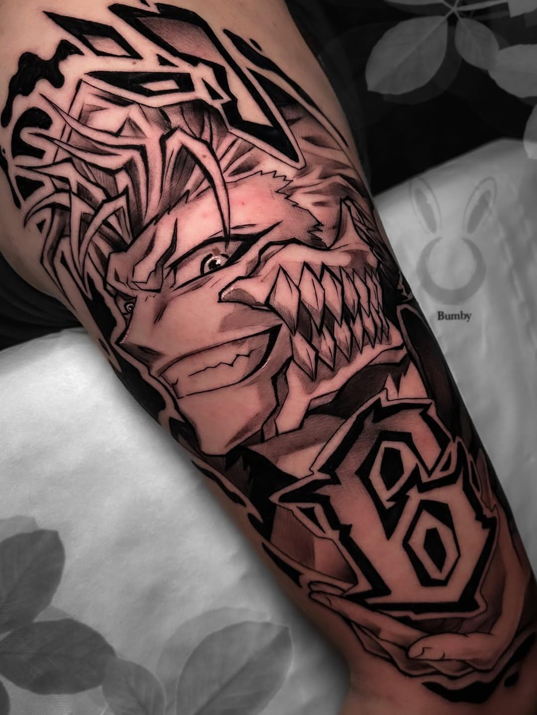 Tatouage Grimmjow Bleach bras — bumby_tattoo