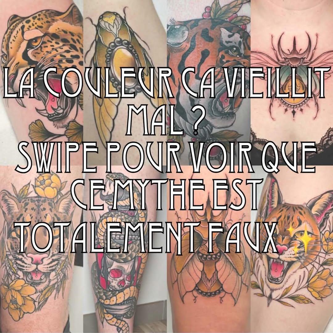 Tatouage Compilation couleurs frais/cicatrisés — guibs.r