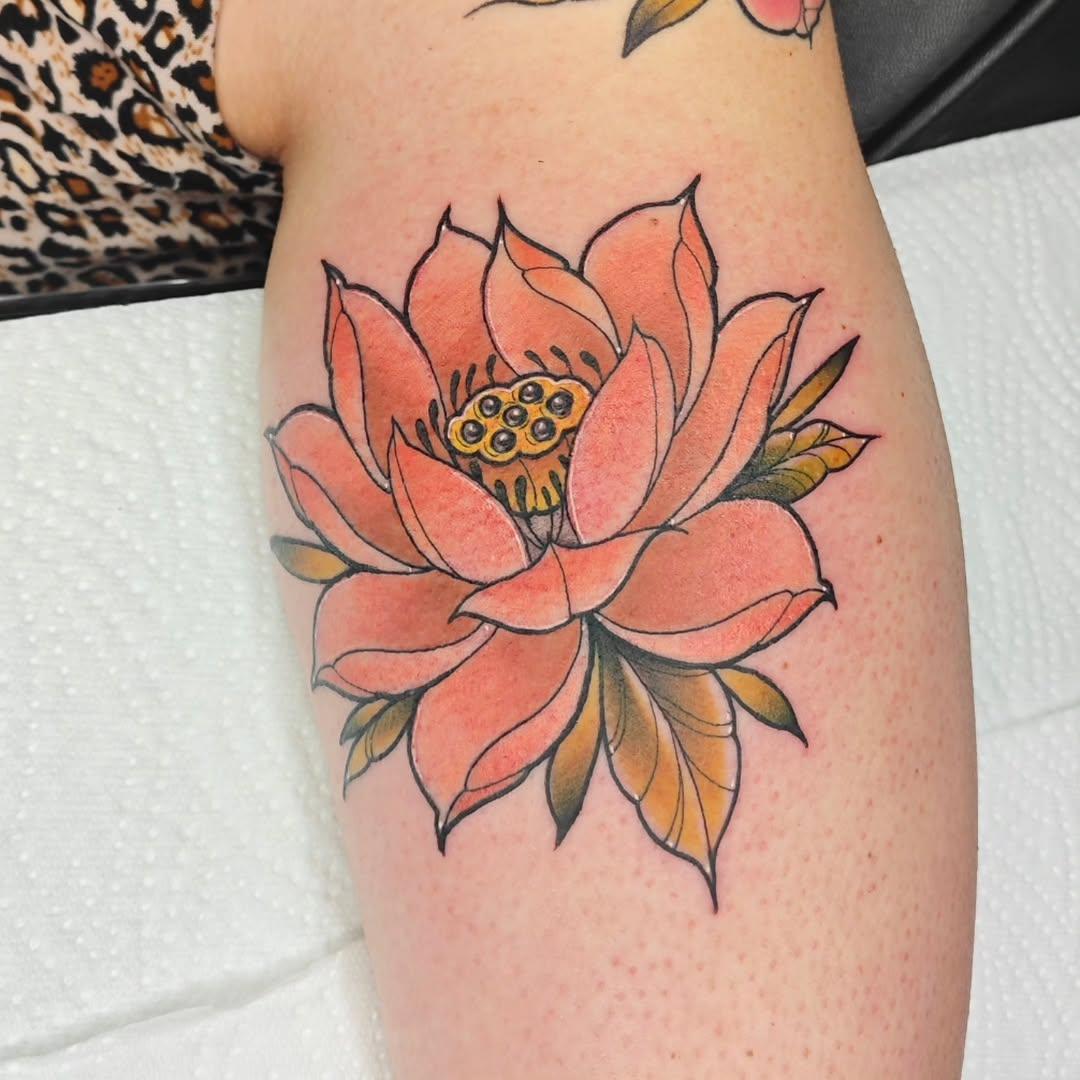 Tatouage Lotus pêche — guibs.r