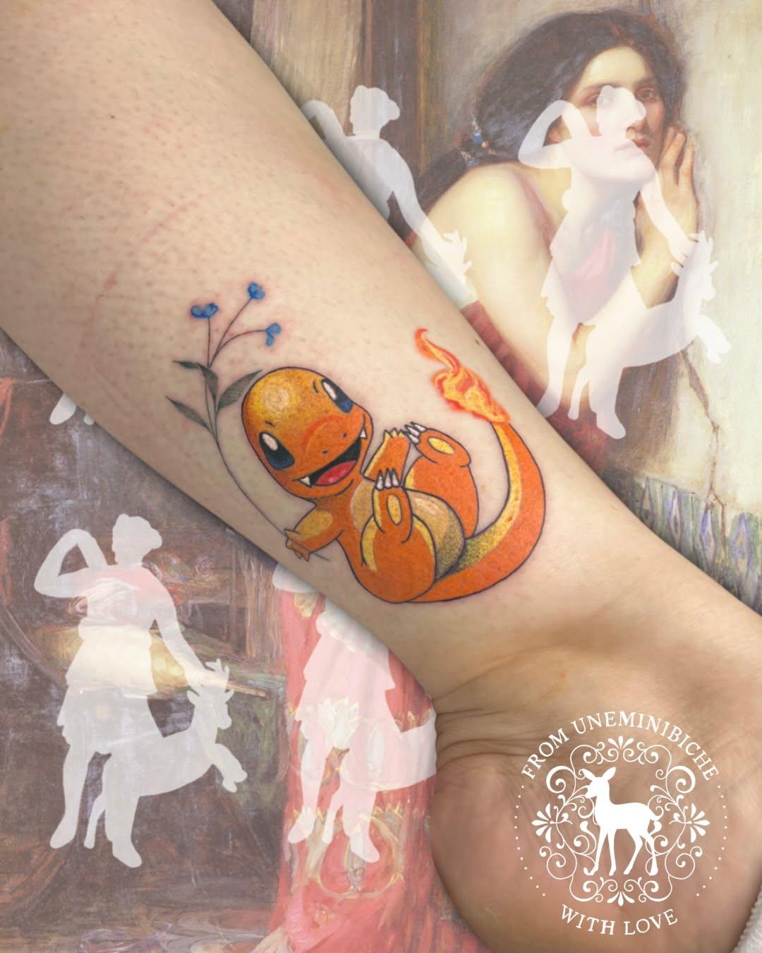 Tatouage Pokémon Salamèche — uneminibiche