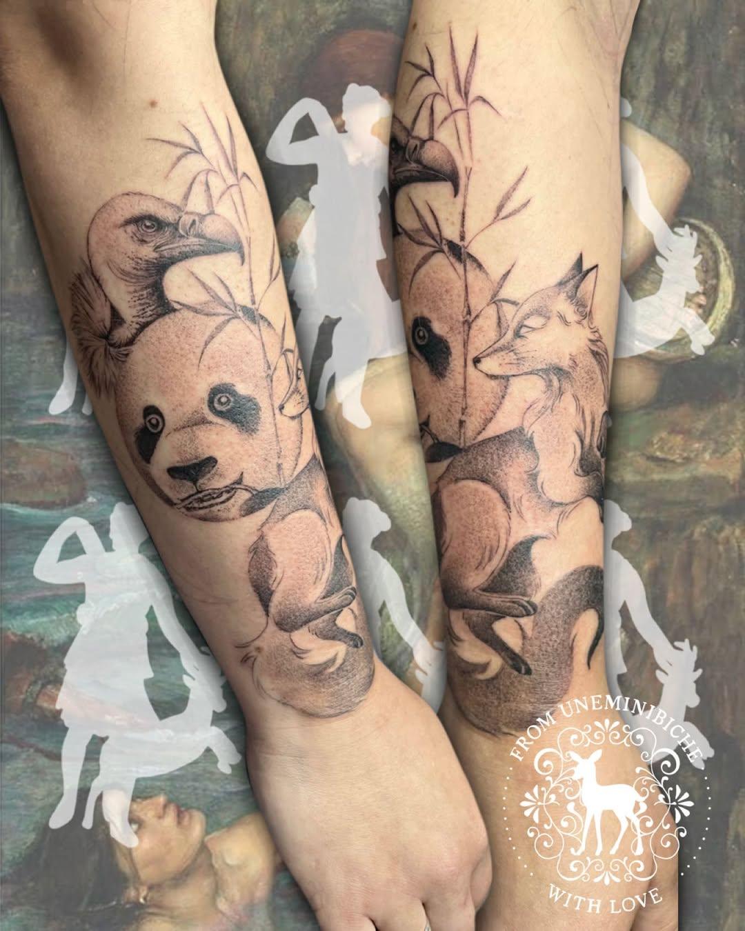 Tatouage Animaux totems chakras — uneminibiche