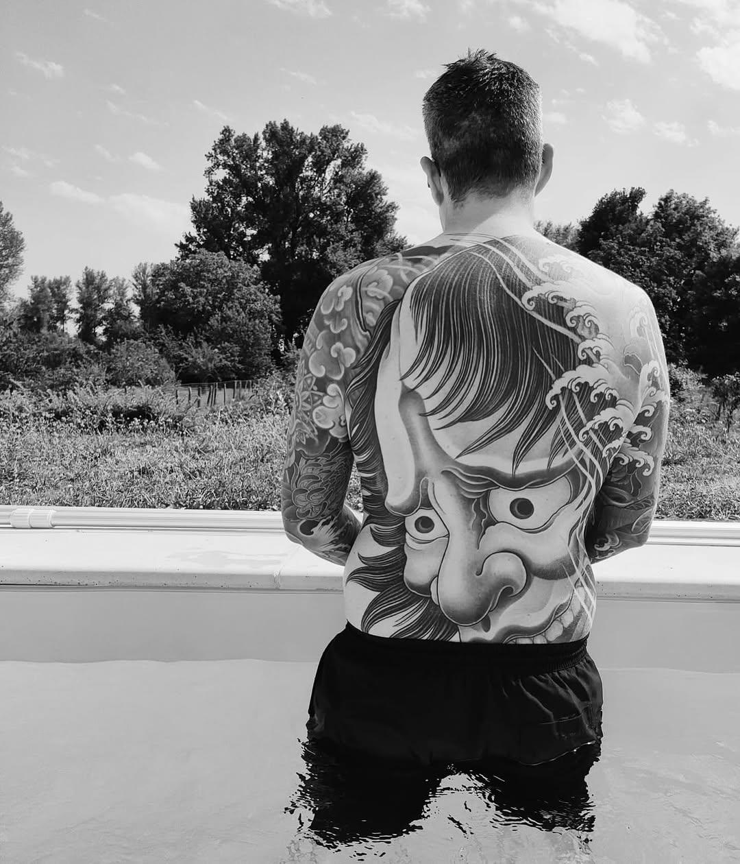 Tatouage Demon oni face — python.tattoo