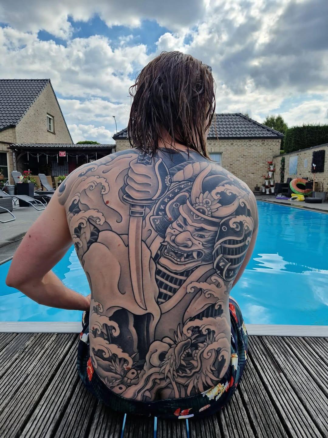 Tatouage Demon oni face — python.tattoo