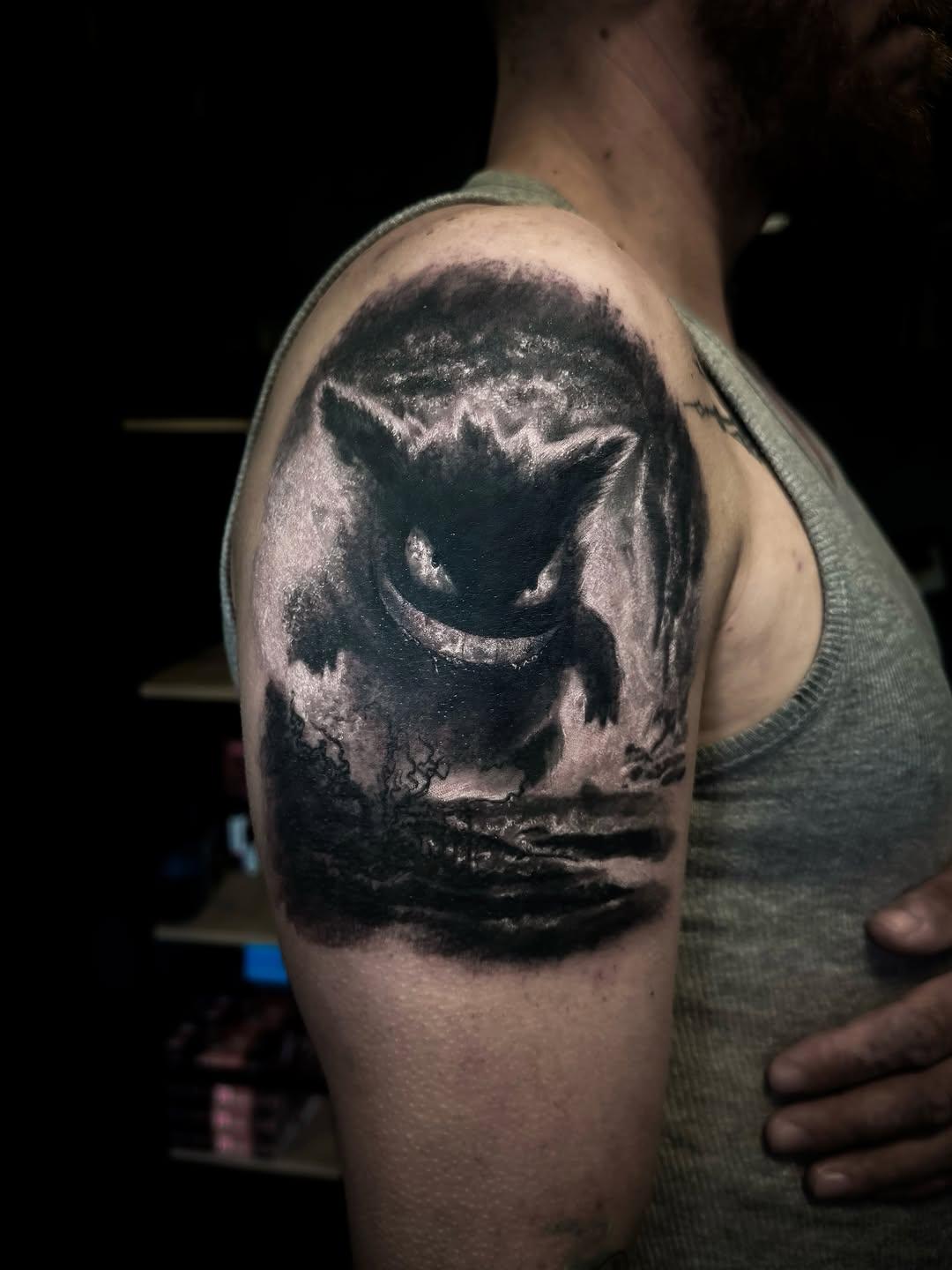 Tatouage Gengar (Pokémon) — dydy_werwolf