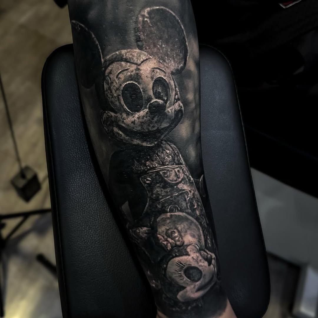 Tatouage horreur Mickey slasher — dydy_werwolf