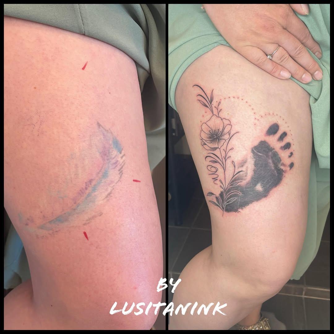 Tatouage cover minimaliste — lusitanink