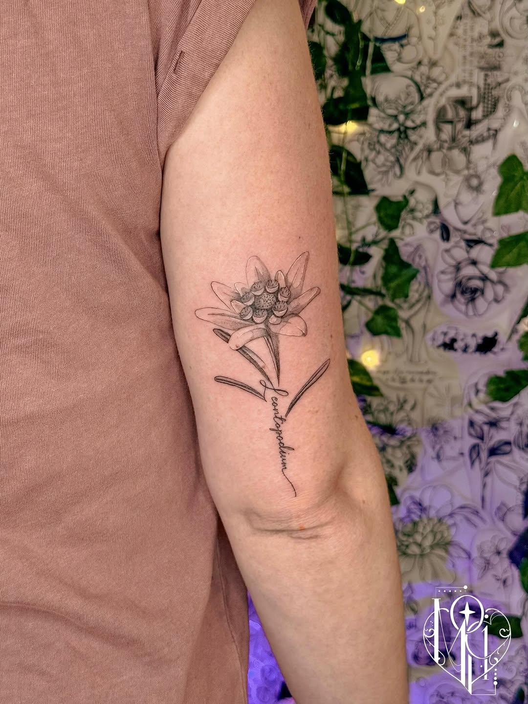 Tatouage Lotus bras — mochi.ttt
