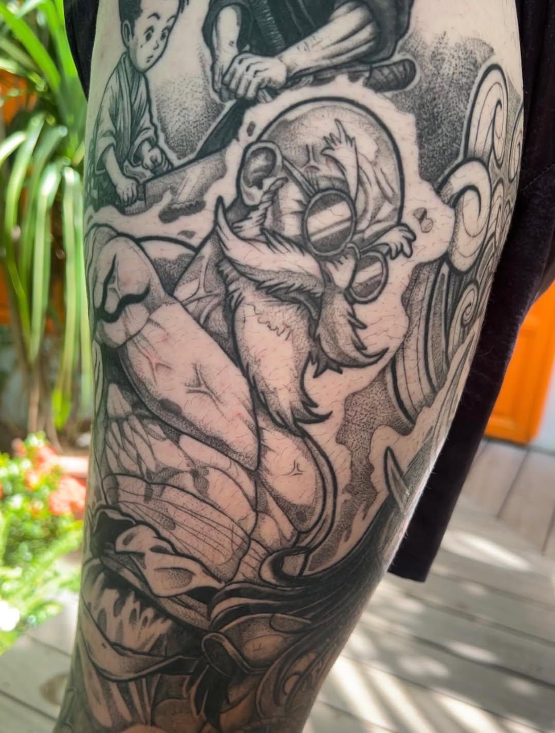 Tatouage Tortue Master Roshi DBZ — seym_ink