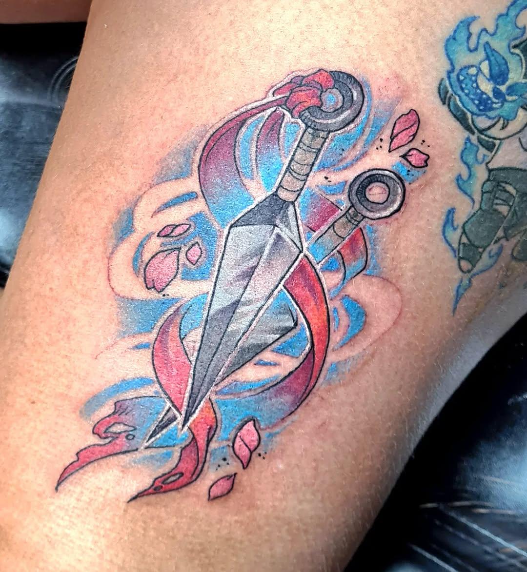 Tatouage Naruto tibia — hyene_tattoo