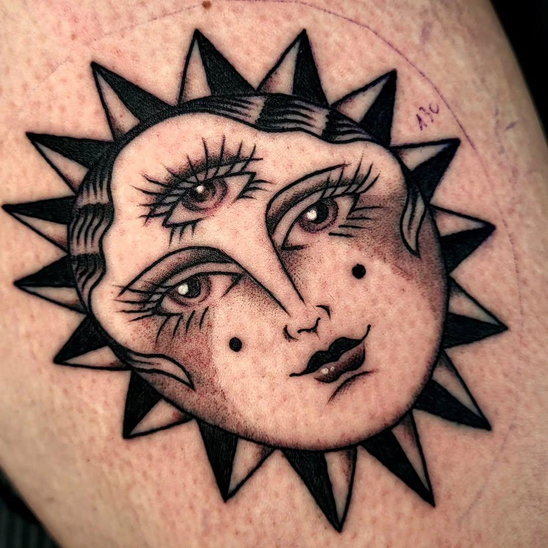 Tatouage flash old school traditional — princesse.praline.tattoo