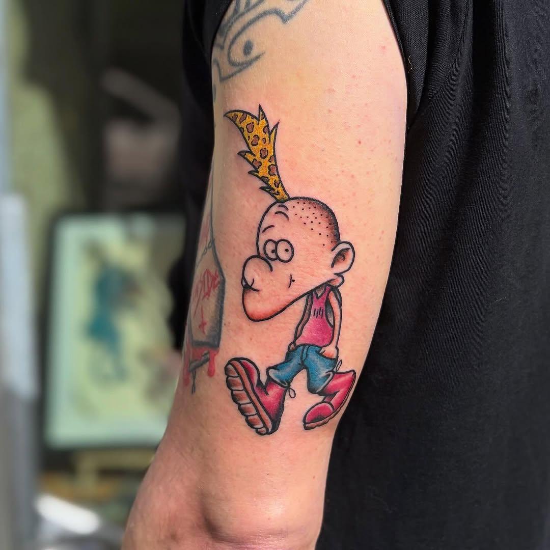 Tatouage Titeuf punk cartoon couleur flash — korbak.tattoo
