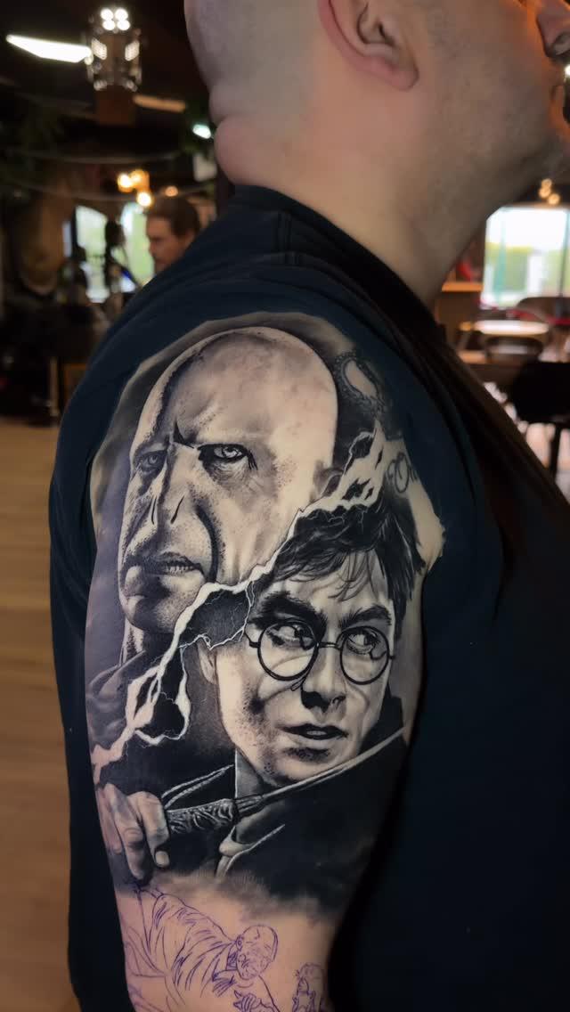 Tatouage Voldemort et Harry Potter cover — obi_one__tattoo
