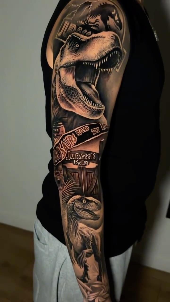 Tatouage Dinosaures Jurassic Park — obi_one__tattoo