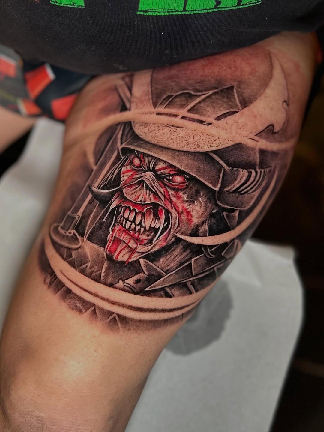 Tatouage Iron Maiden Senjutsu réaliste — guiibo