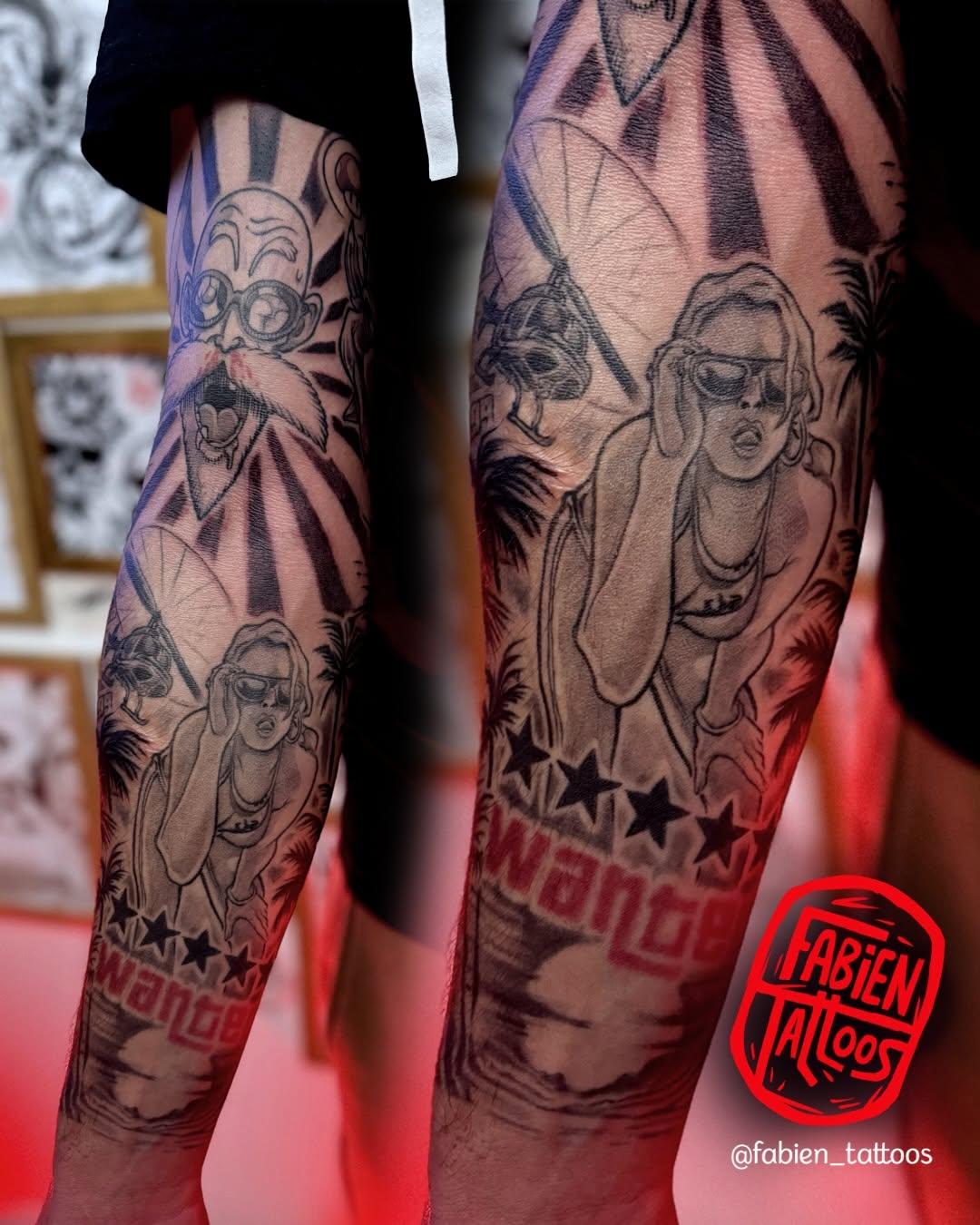Tatouage GTA pop culture couleur — fabien_tattoos