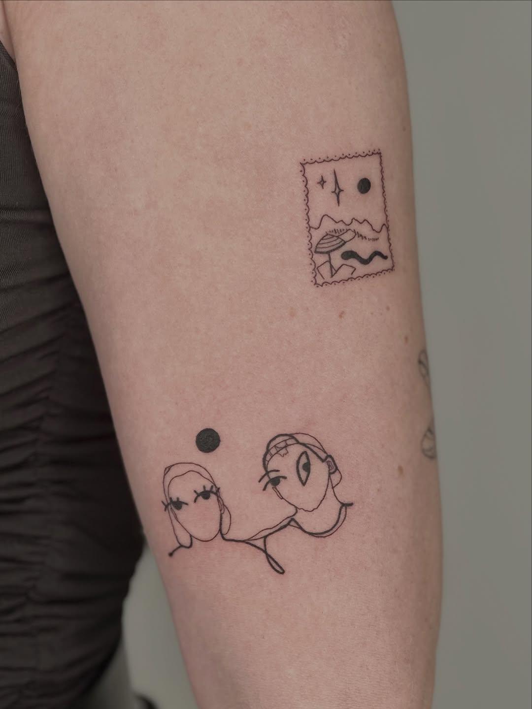 Tatouage fine line — bayaticha