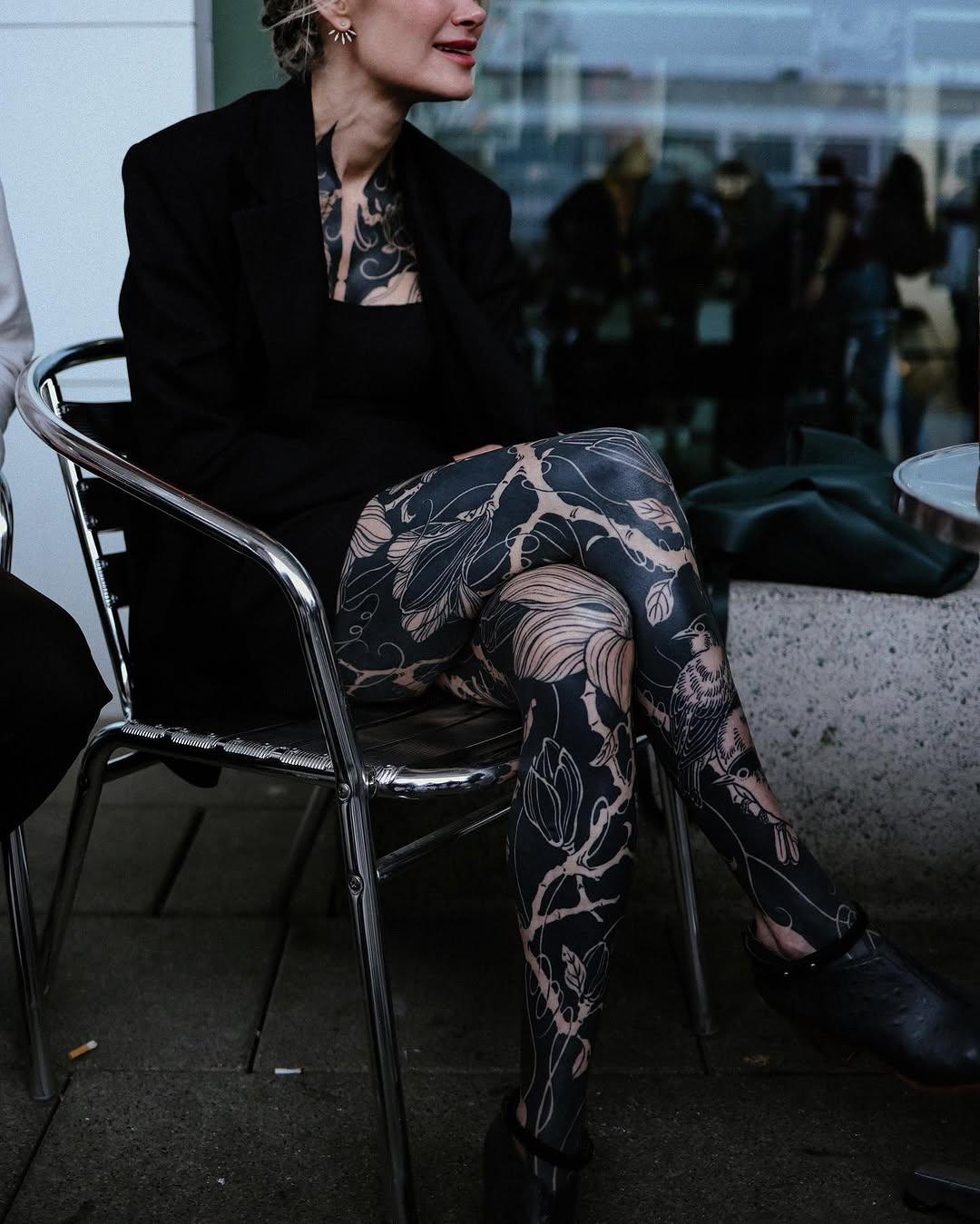Tatouage bodysuit ornemental floral — gakkinx