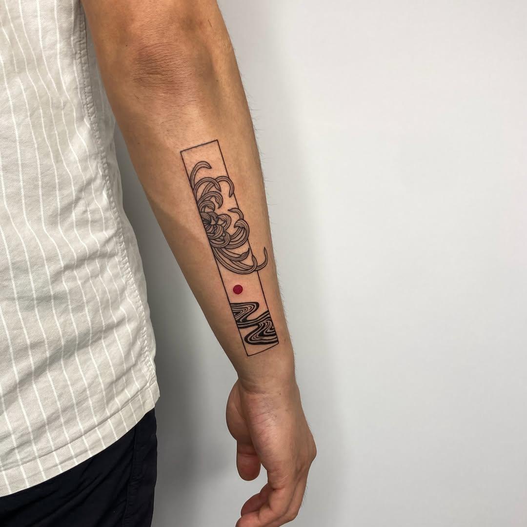 Tatouage abstrait géométrique — yoo.tattoo