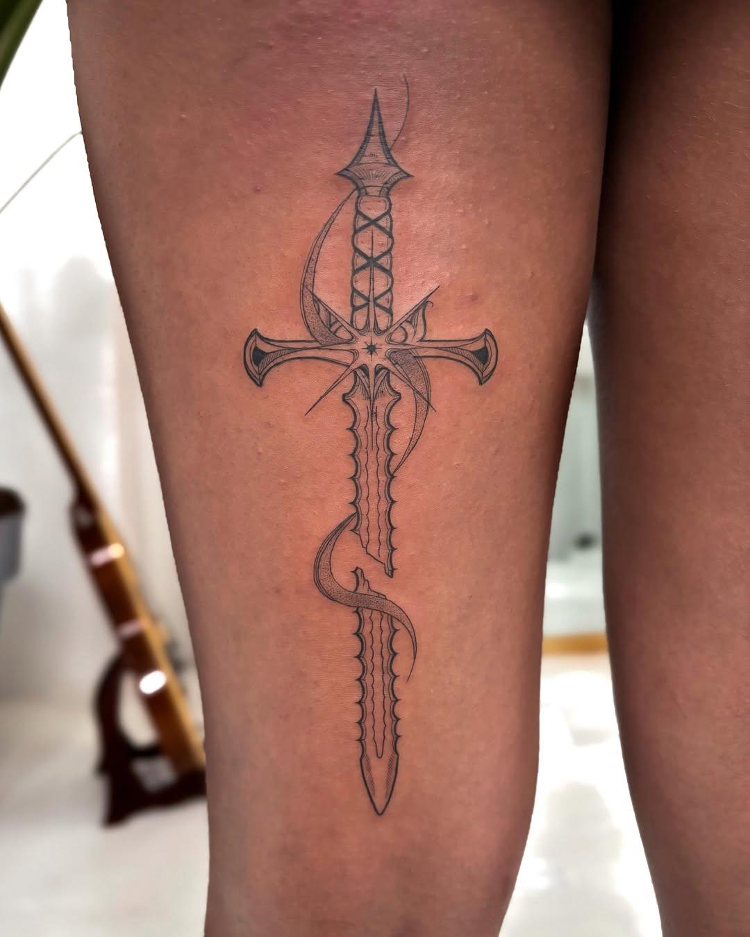 Tatouage fine line illustratif — donatelau