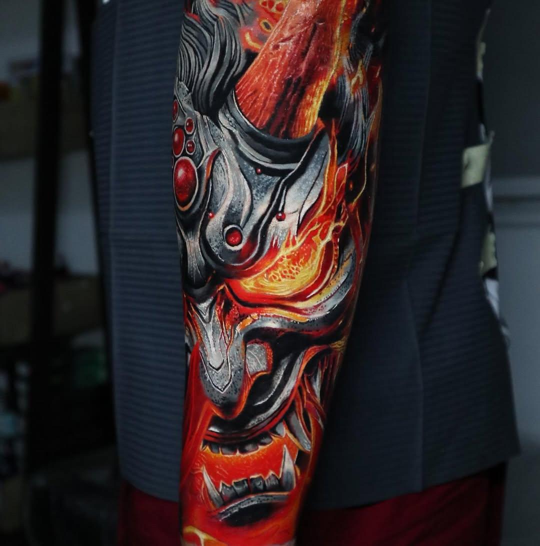 Tatouage design abstrait géométrique — omomtattoo