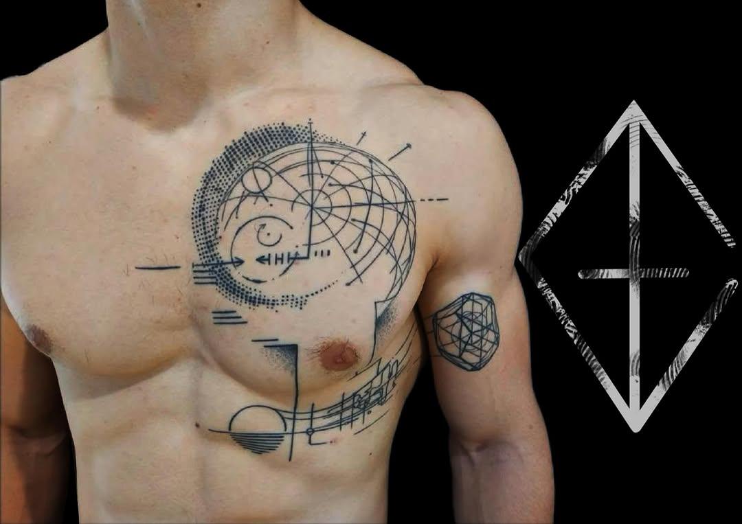 Tatouage géométrie mystique dotwork — gil.esca.tattoo