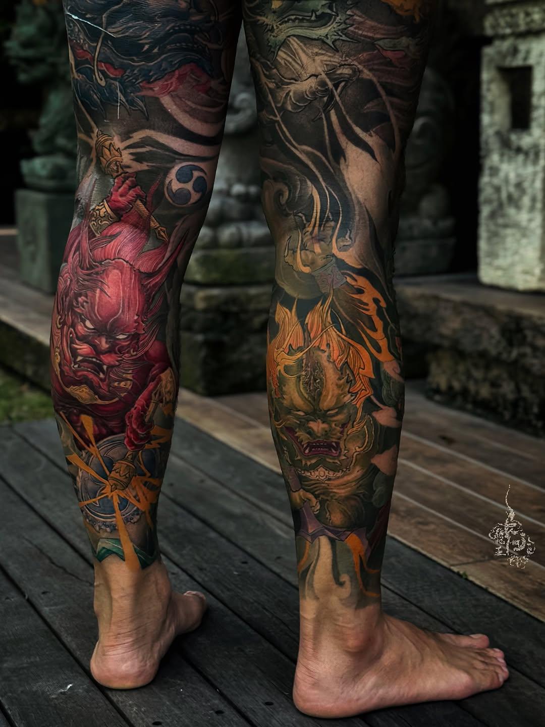 Tatouage Raijin Fujin — sonneetattoo