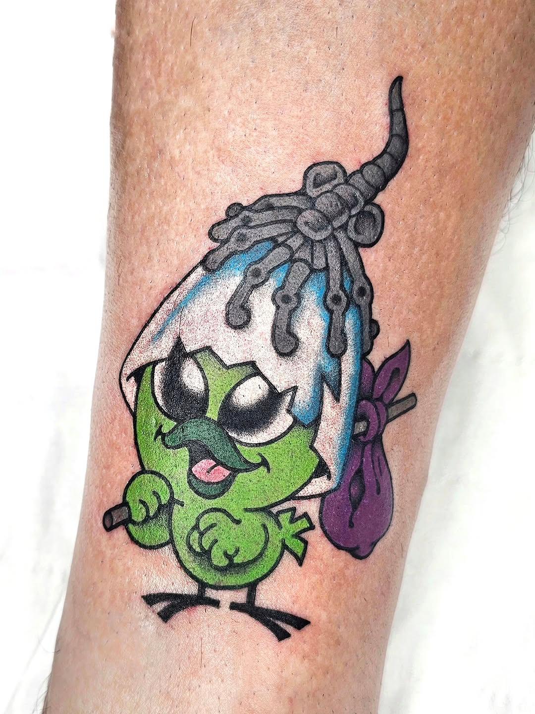 Tatouage Calimero alien — ab.ambre