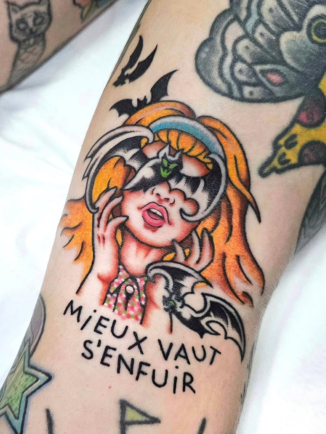 Tatouage Sarah Whittle Jumanji — ab.ambre