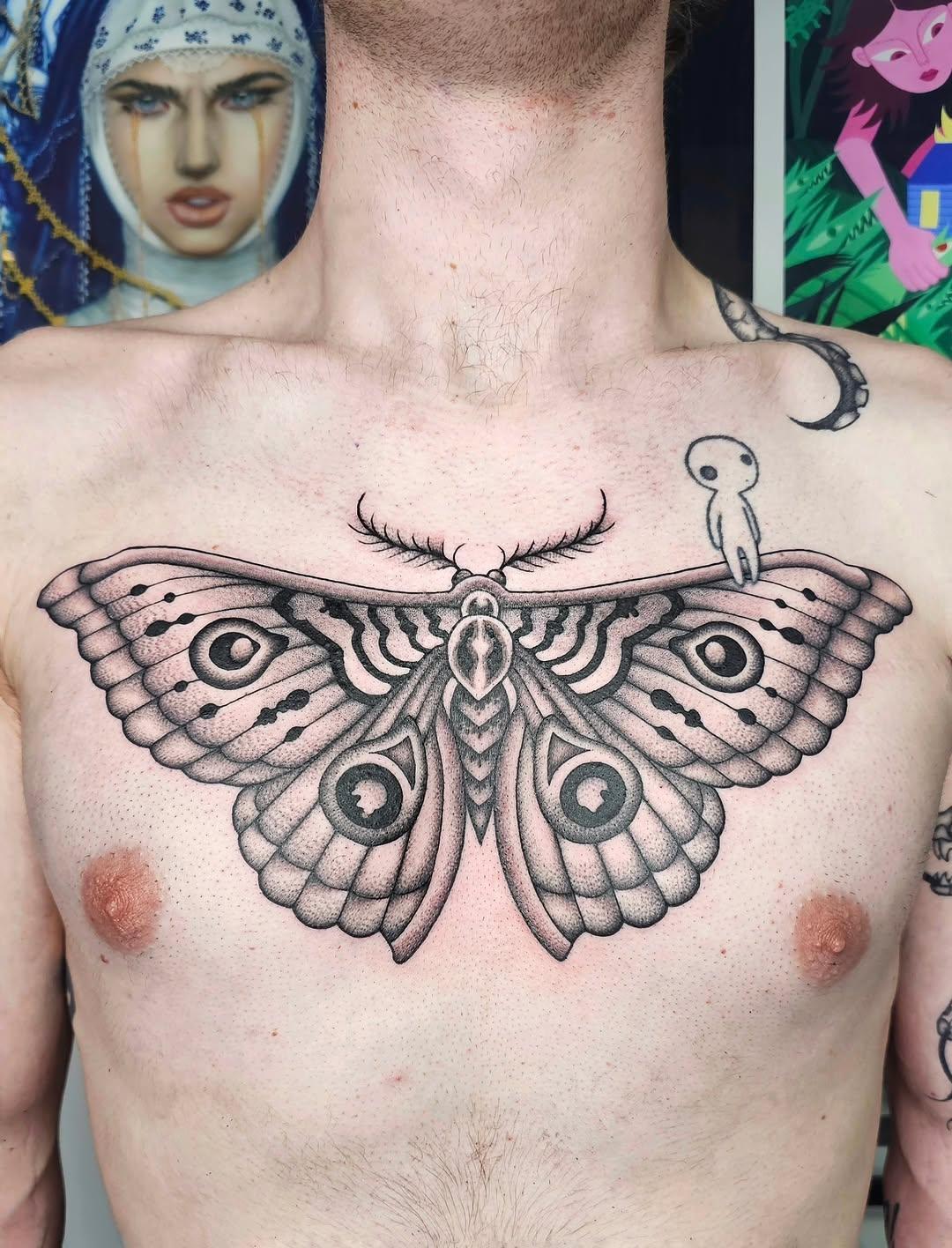 Tatouage Papillon ornemental — ab.ambre