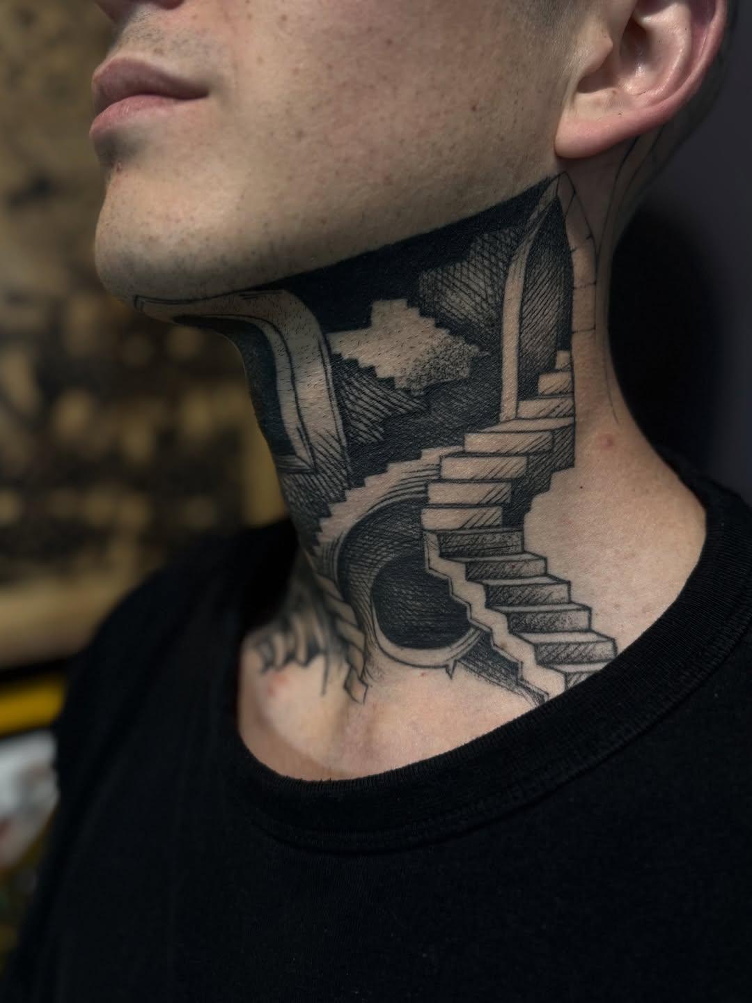 Tatouage couleur illustratif en cours — dumano.tattoo