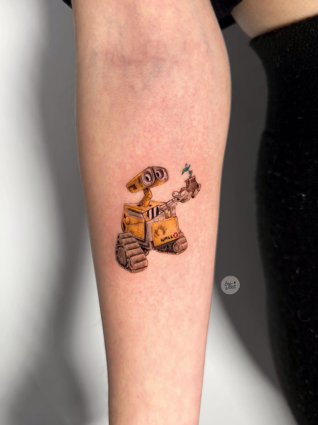 Tatouage WALL-E robot Pixar — by_vas