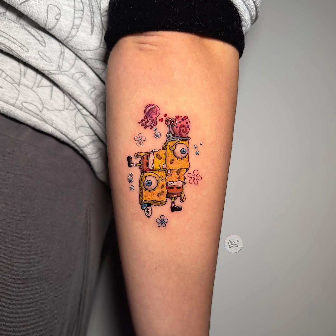 Tatouage SpongeBob SquarePants petit — by_vas