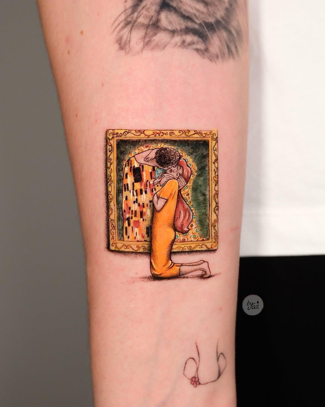 Tatouage Le Baiser Klimt — by_vas