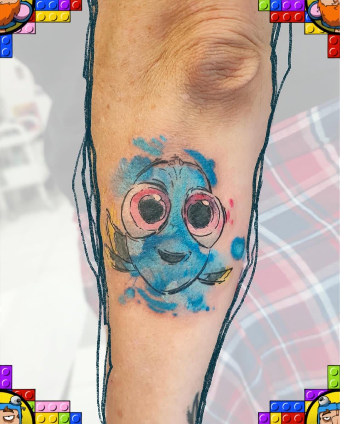 Tatouage Baby Dory Disney couleur — monkibe