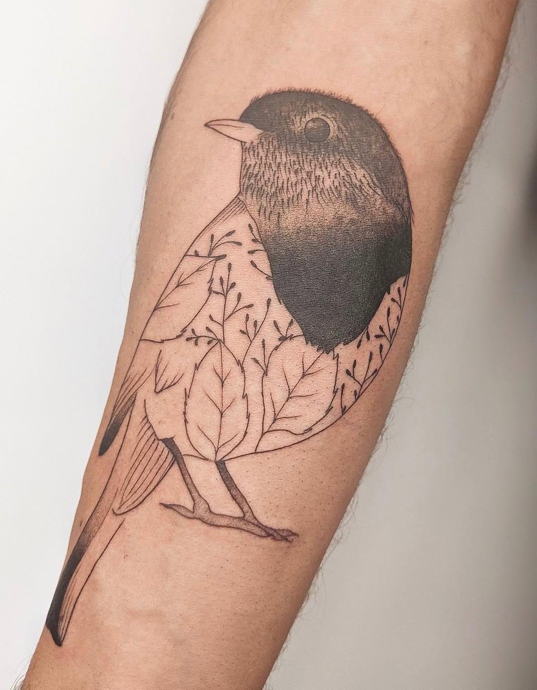 Tatouage fine line cicatrisé — noiredeligne