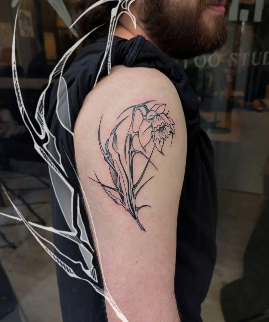 Tatouage design géométrique minimal — salttty__