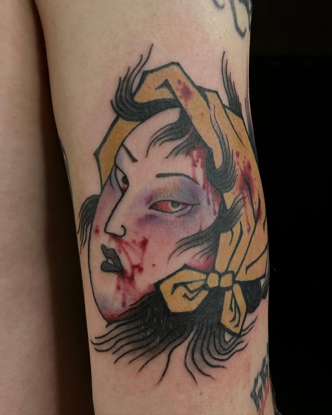 Tatouage japonais couleur flash — lil_kaeru