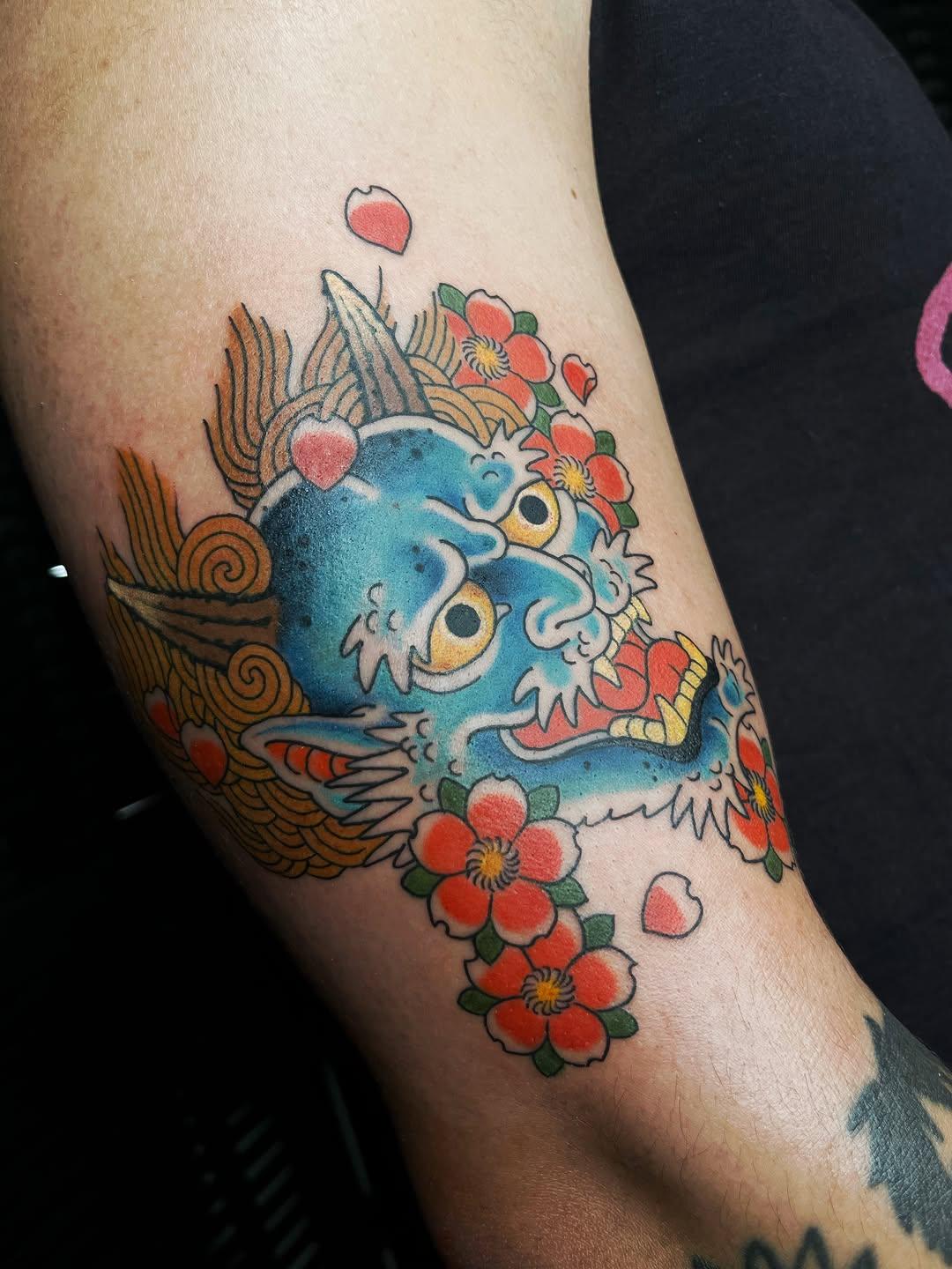 Tatouage japonais couleur flash — lil_kaeru