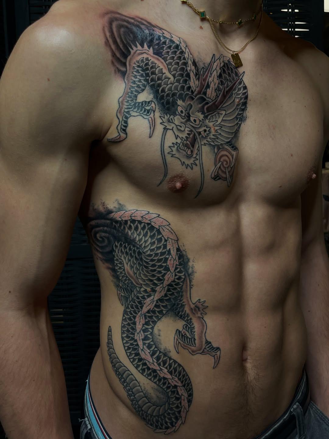 Tatouage japonais couleur — lil_kaeru