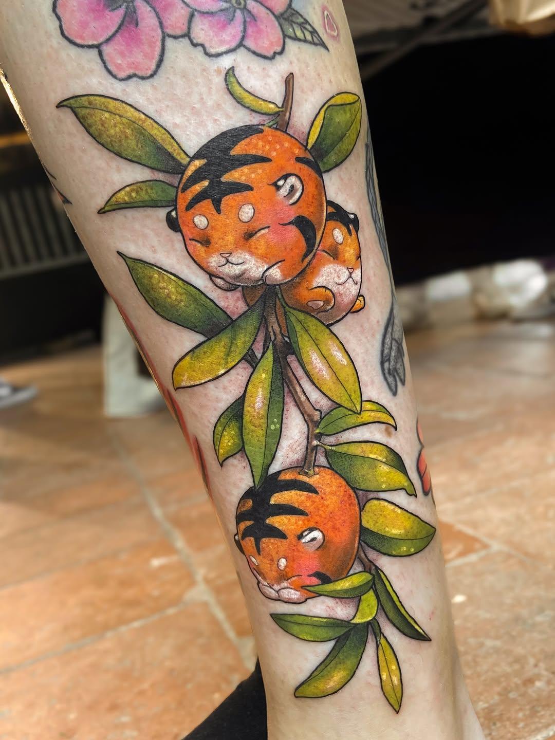 Tatouage tigre couleur — madeleine_inked