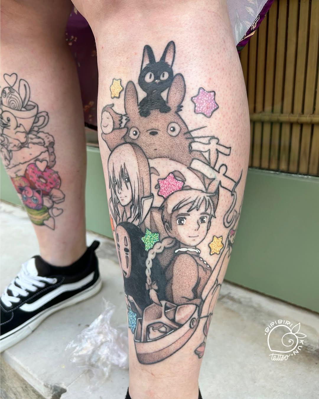 Tatouage chromé graphique — biribirikuntattoo