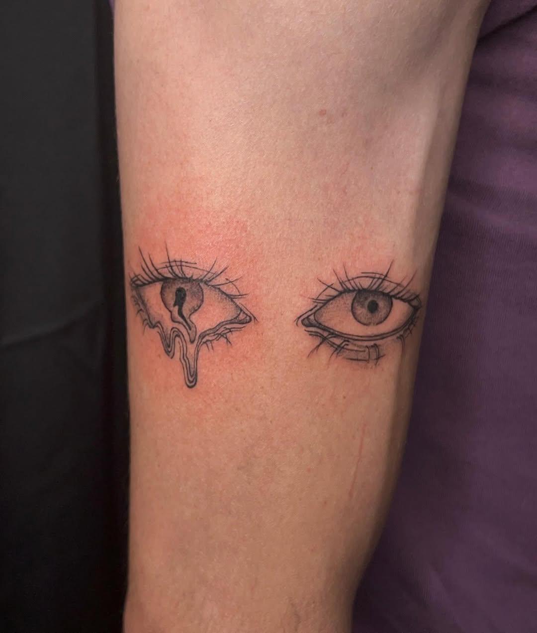 Œil fine line shading — inkbyoce