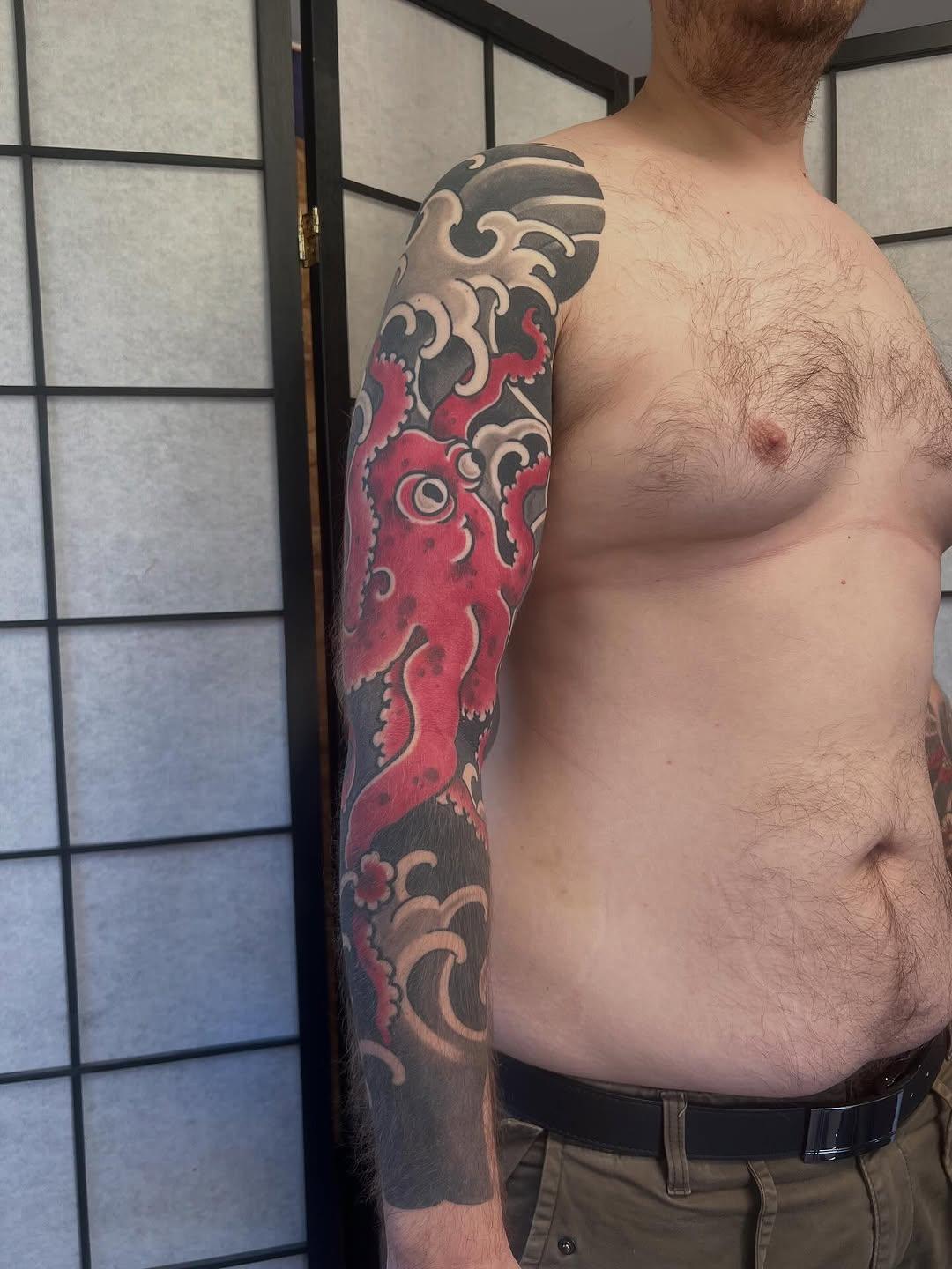 Tatouage Manchette démon japonais — twix_irezumi