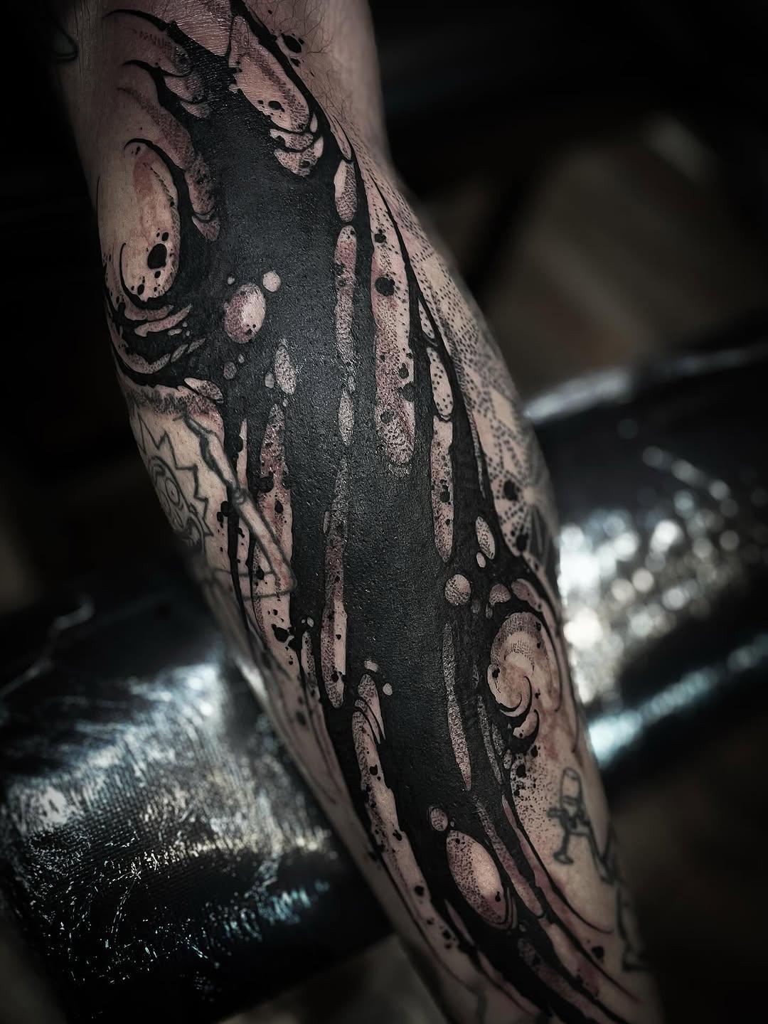 Blast darkwork — keks__tattoo
