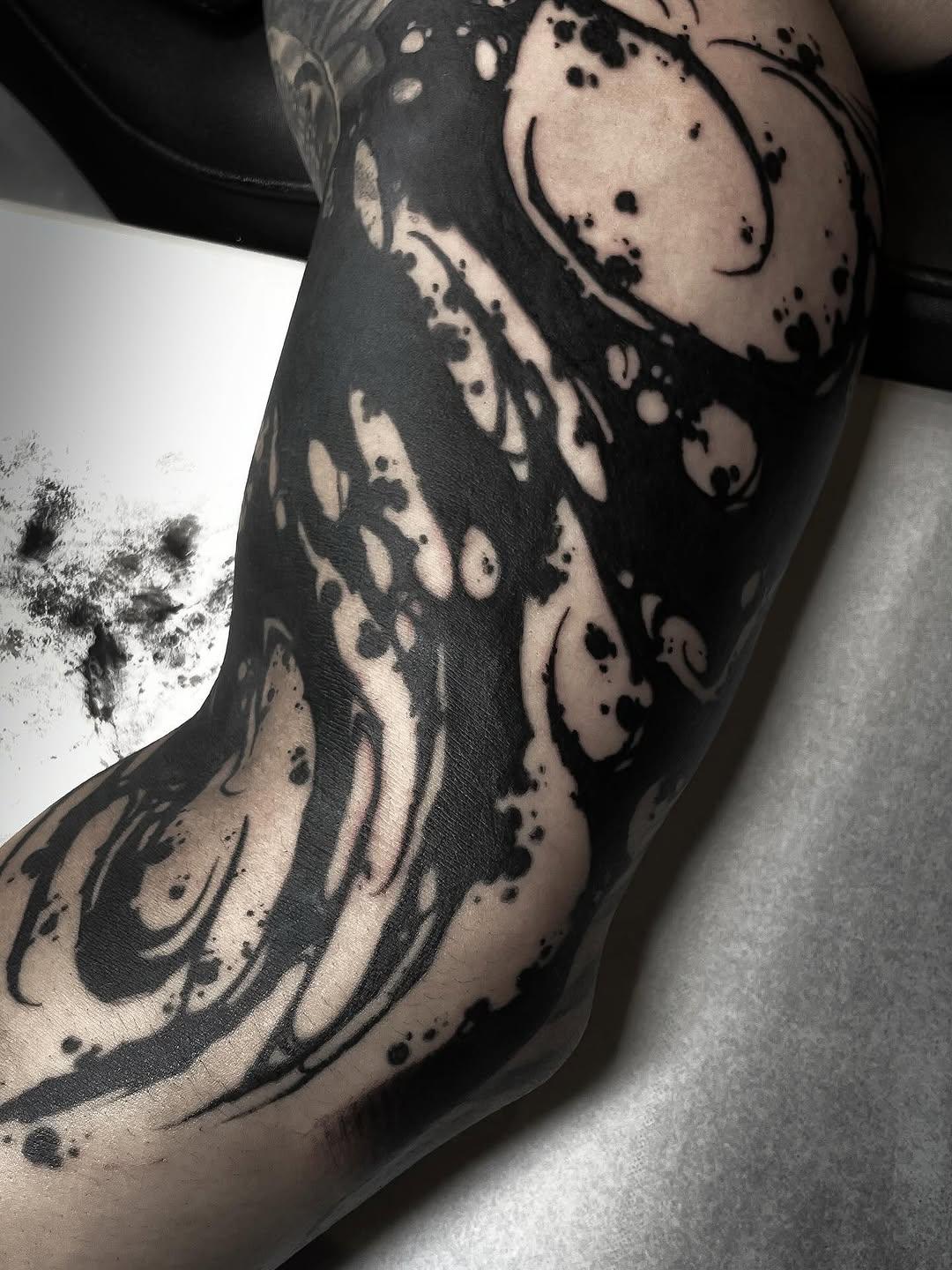 Blast/cover dark ornemental — keks__tattoo