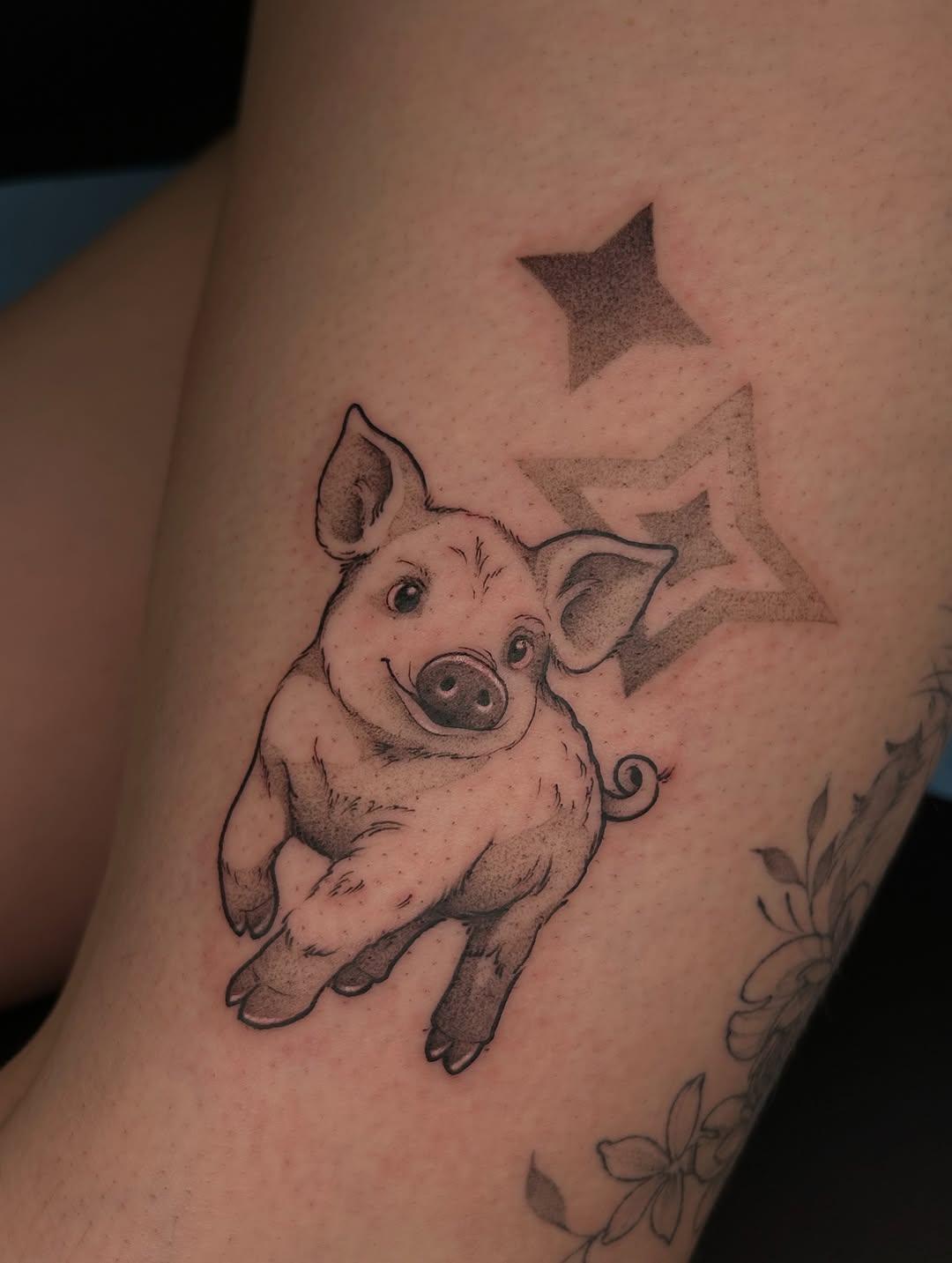 Petit cochon illustratif — josy.tattoo