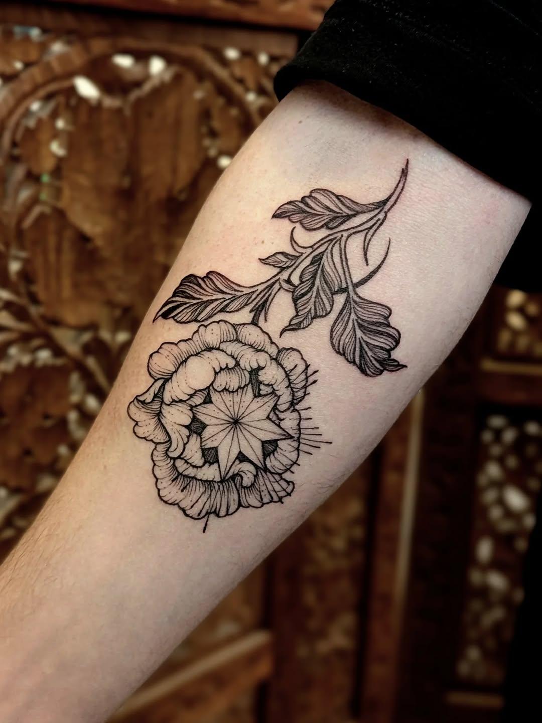 Lune & étoile, gravure fine line — jehanne.eller