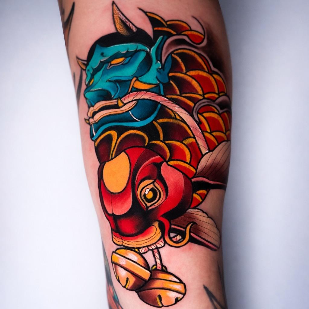 Tatouage Carpe Koi avant-bras — bedoriginal